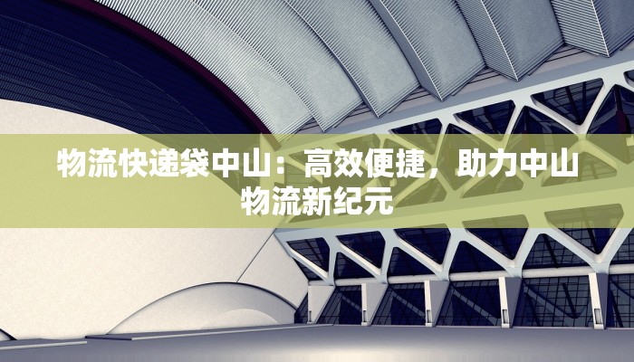 物流快递袋中山:高效便捷,助力中山物流新纪元 物流快递袋中山:高效便捷,助力中山物流新纪元